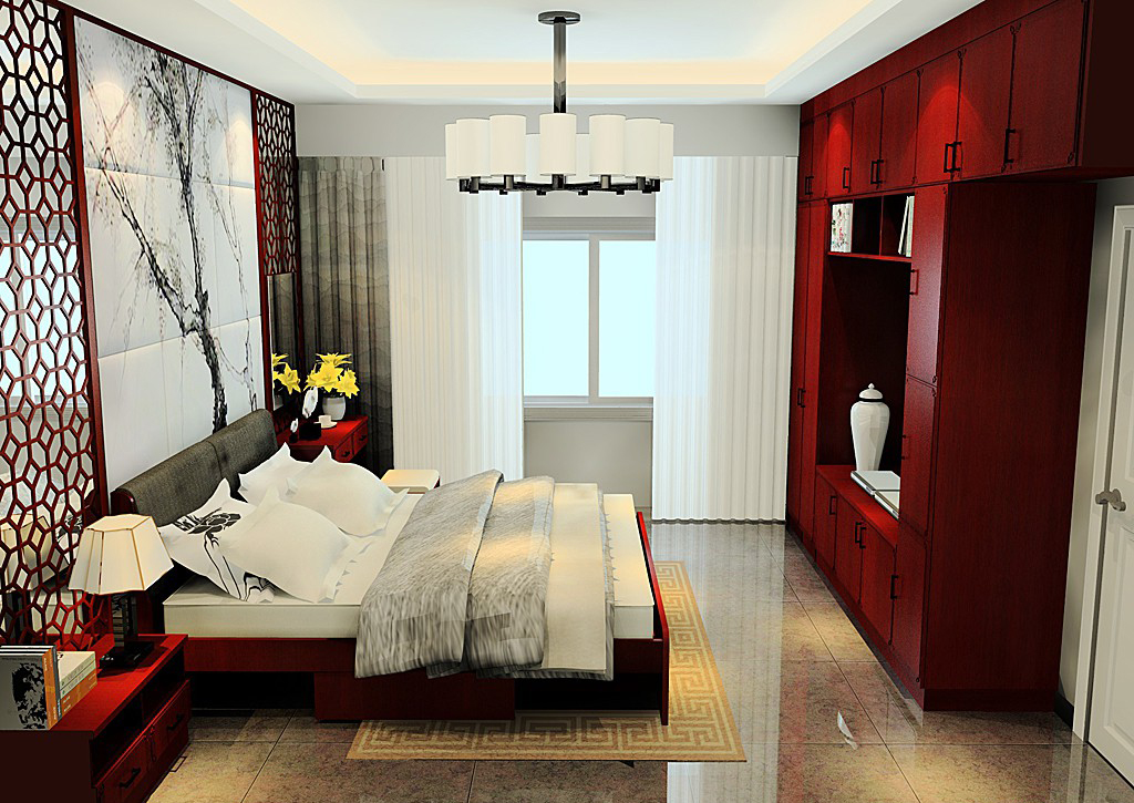 传统中国风卧室 香格里拉风情