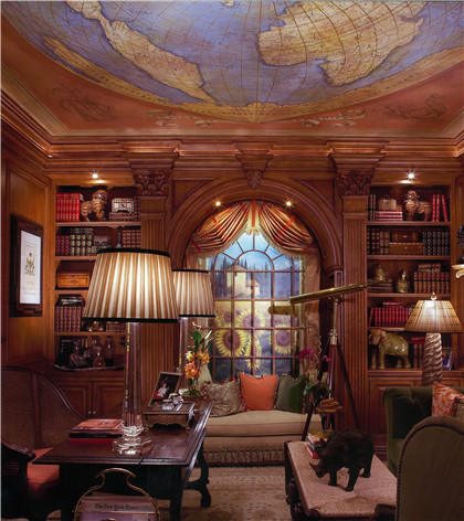 美式实木书房